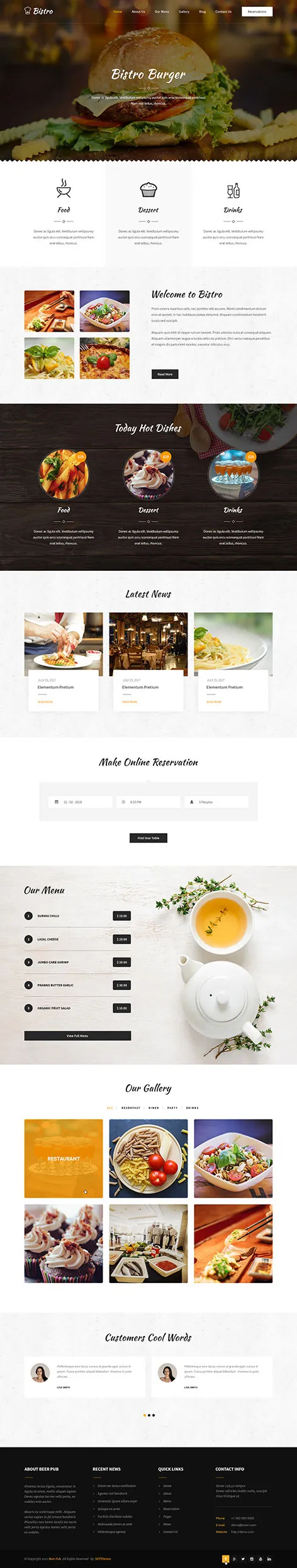 Bistro WordPress Theme