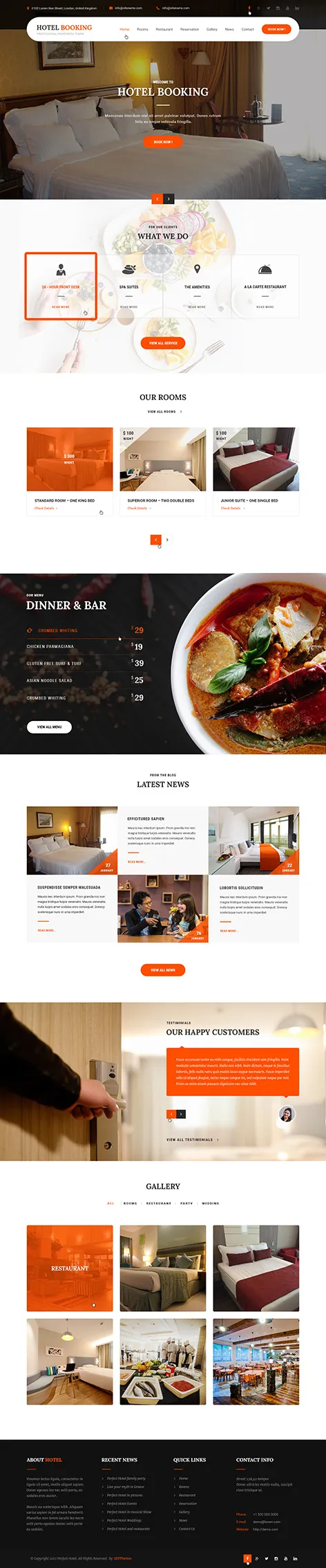 Booking WordPress Theme