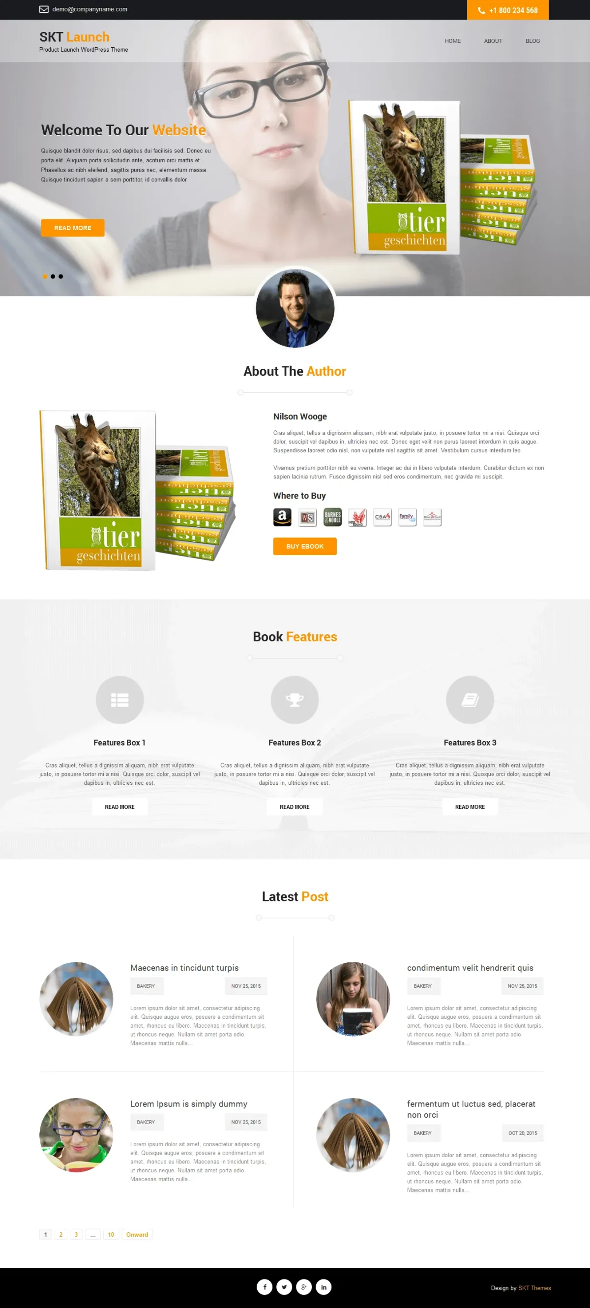 Bookstore WordPress Theme