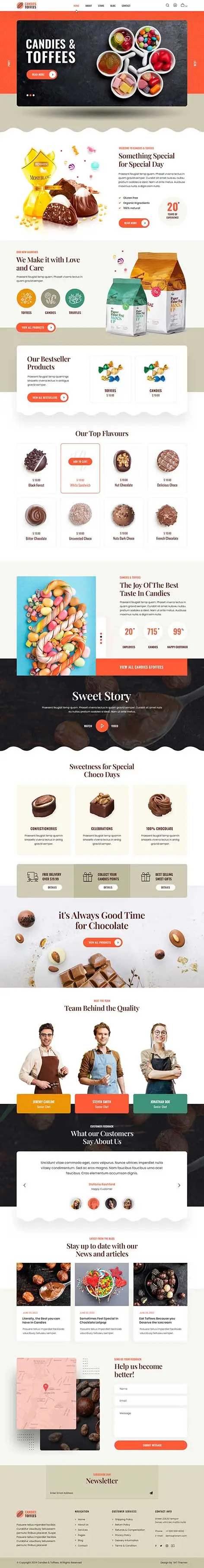 Candy Shop WordPress Theme