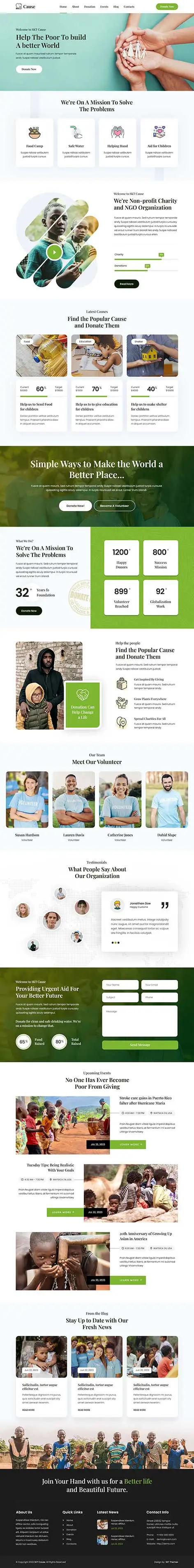 Charity Hub WordPress Theme