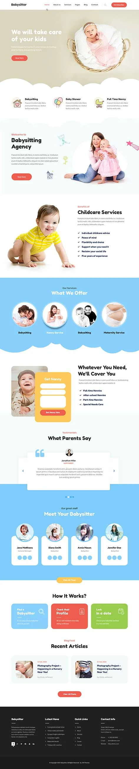 Children WordPress Theme