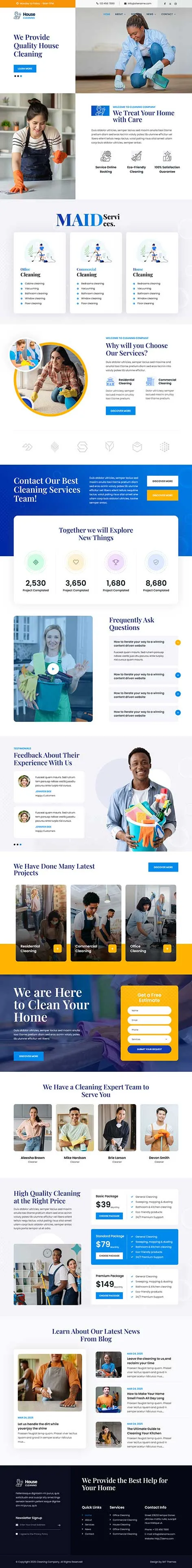 Cleaning Services WordPress Theme