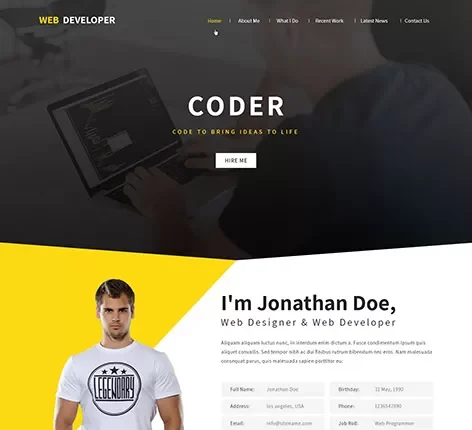 Coder WordPress Theme