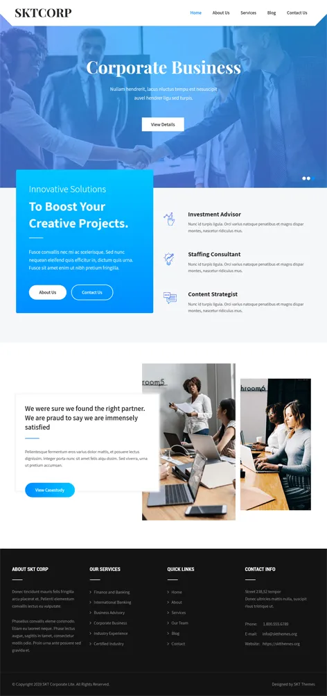 Corporation WordPress Theme
