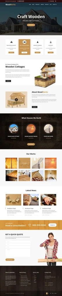 One Stunning Craftsman WordPress Theme That Impresses