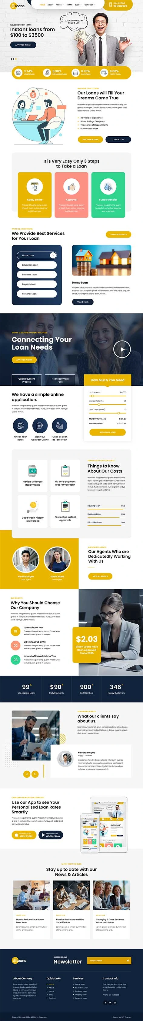 Credit Reporting Agency WordPress Theme
