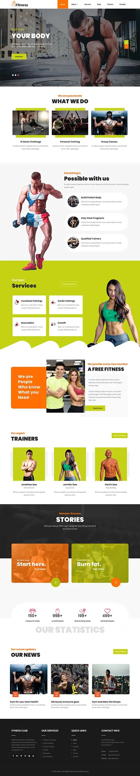 Crossfit Box WordPress Theme