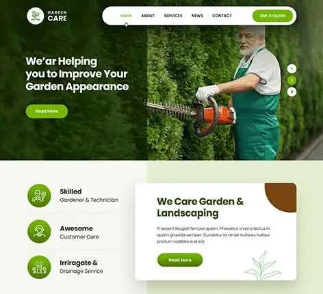 Custom Menus WordPress Theme
