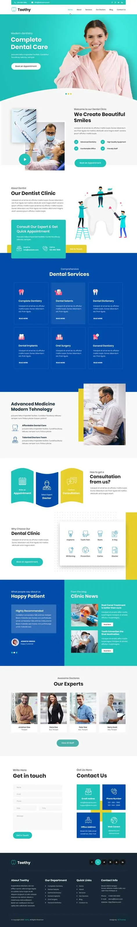 Dentistry WordPress Theme
