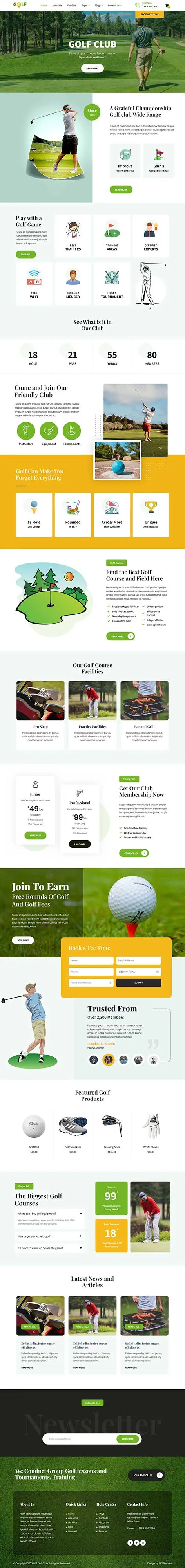 Disc Golf WordPress Theme
