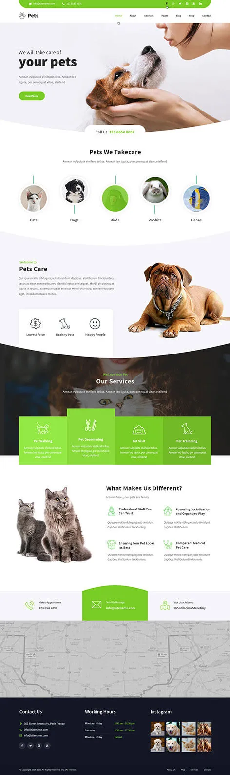Dog Service WordPress Theme