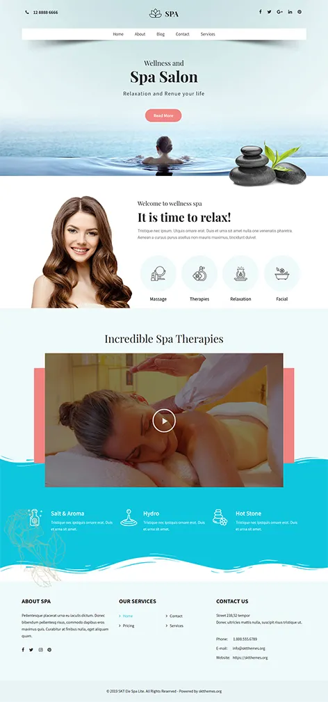 Dream Spa WordPress Theme