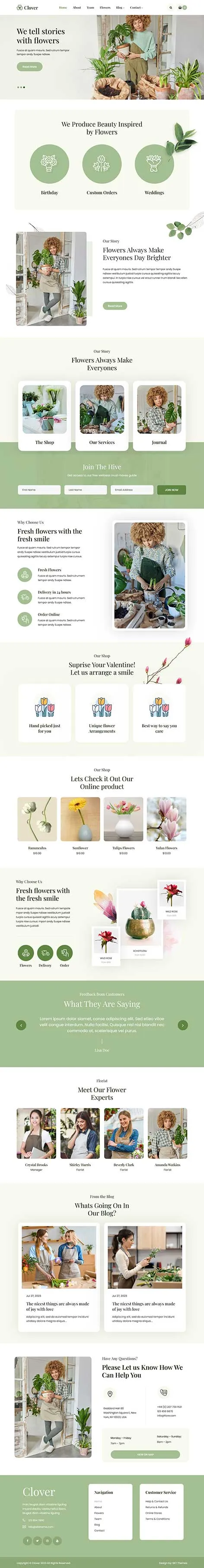 Flower WordPress Theme