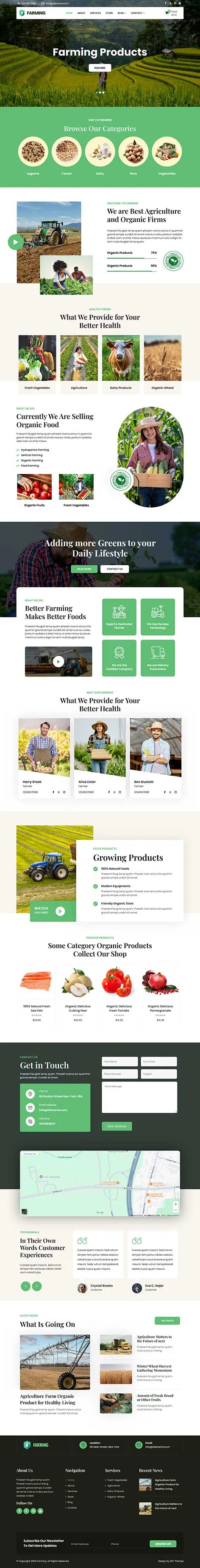 Food Farm WordPress Theme