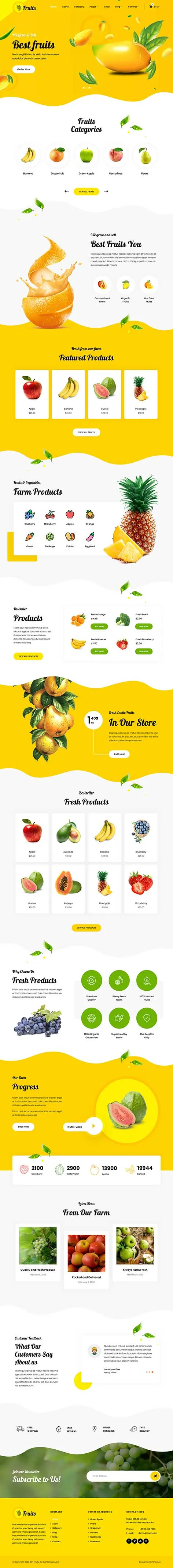 Fresh Fruit WordPress Theme