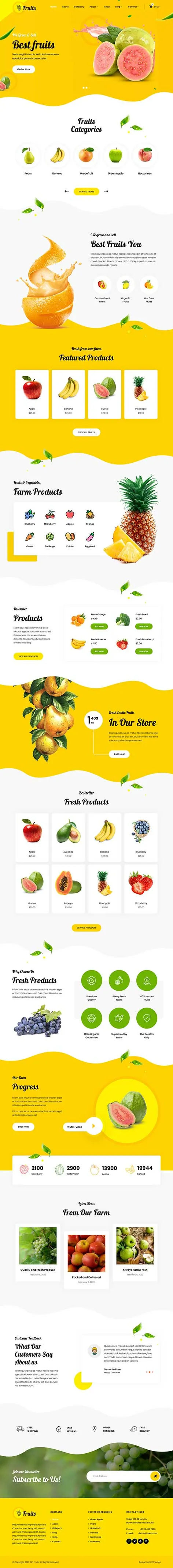 Fruits and Vegetables WordPress Theme