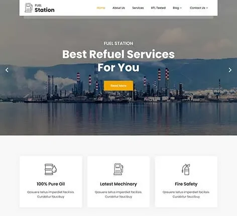 Gas Company WordPress Theme