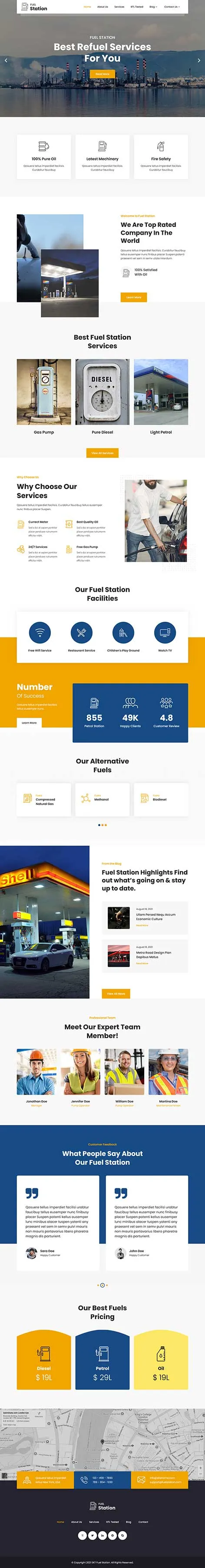 Gas Company WordPress Theme