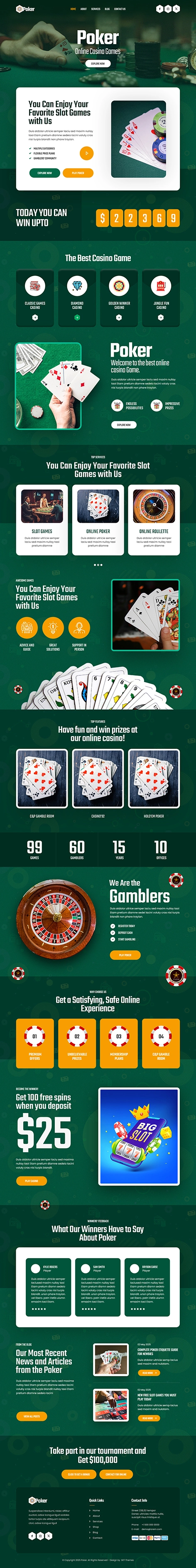 Online Casino WordPress Theme
