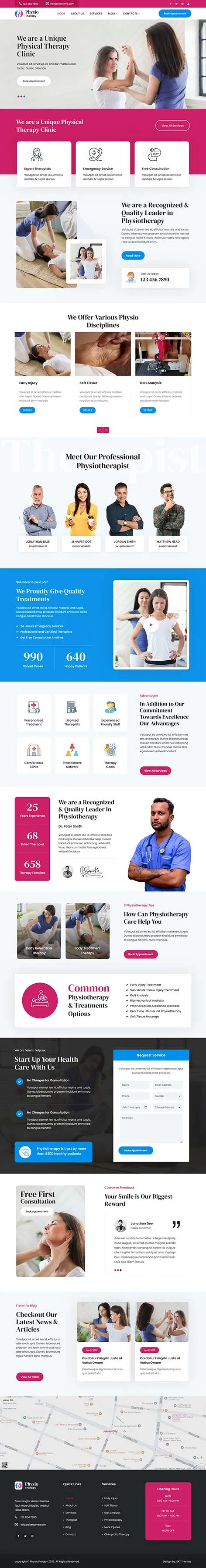 Physiotherapy WordPress Theme