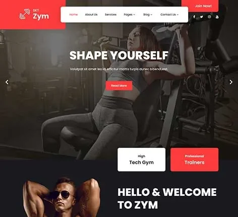 SKT Calisthenics – Pilates WordPress Theme