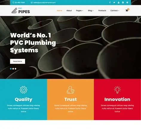 Plumbing Parts Wordpress Theme