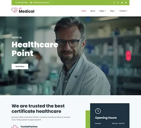 SKT Multicare – Polyclinic WordPress Theme for Clinics & Healthcare