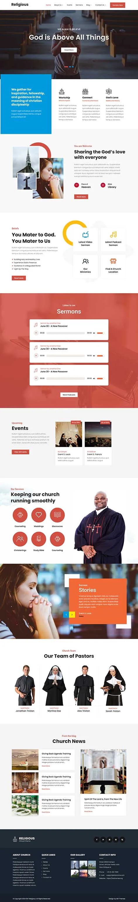 Prayer WordPress Theme