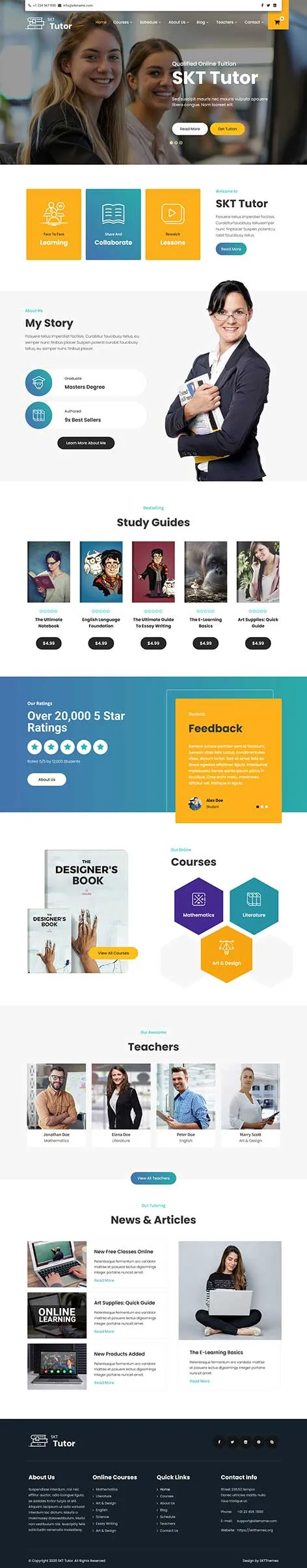 Private Tutor WordPress Theme