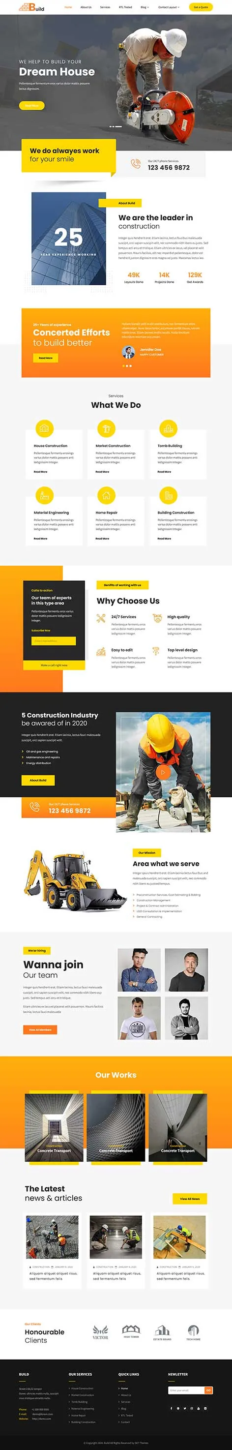 Quarry WordPress Theme â€“ Stone, Mining & Construction Website Design