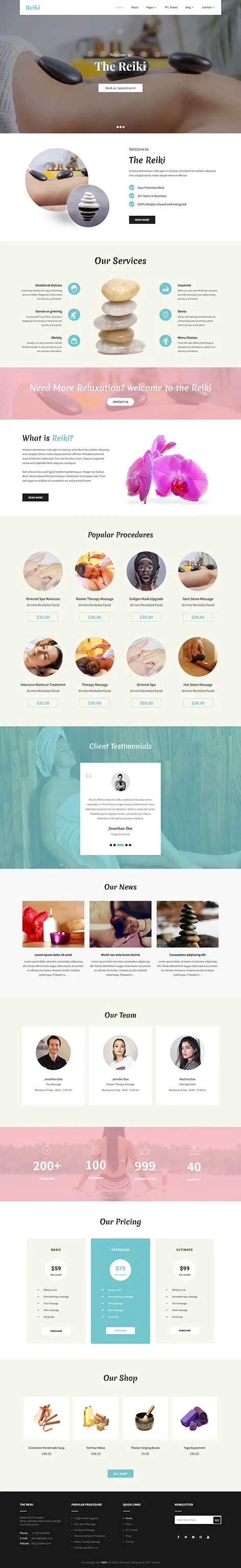 Discover the power of energy healing and spiritual wellness with our Reiki WordPress Theme.