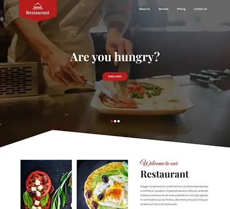 Restaurant Website Template built for showcasing menus and online reservations