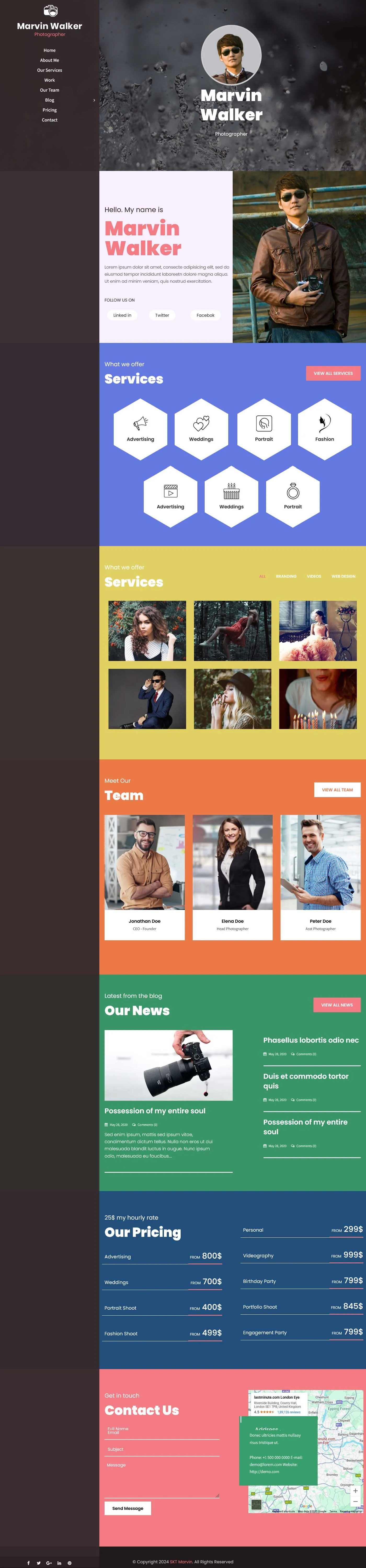 Secretarial Service WordPress Theme with online appointment and task management