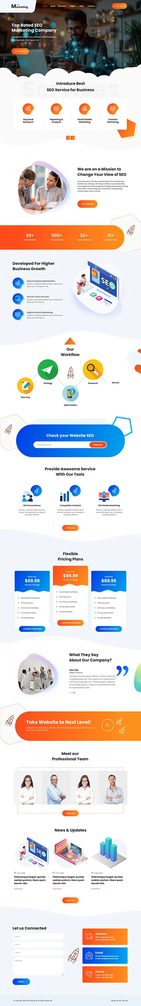 SEO Agency WordPress Theme optimized for lead generation and ranking services