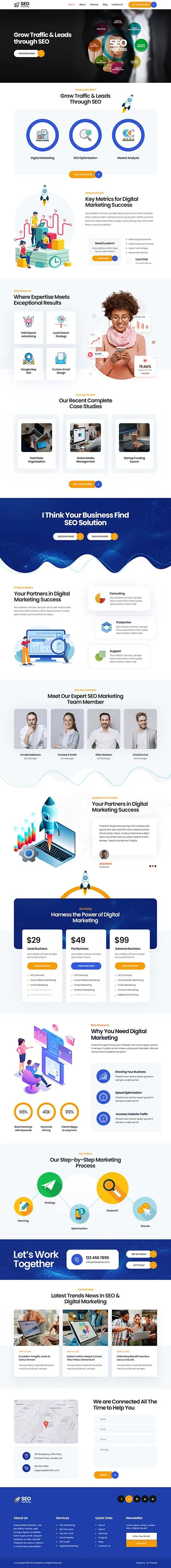 SEO Company WordPress Theme built for digital marketing conversions
