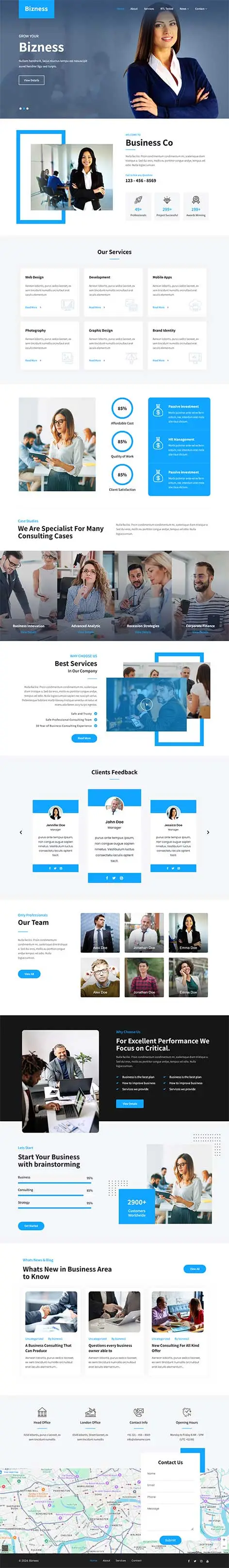Service Provider WordPress Theme designed for client-focused businesses