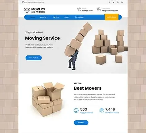 Shipping Company WordPress Theme