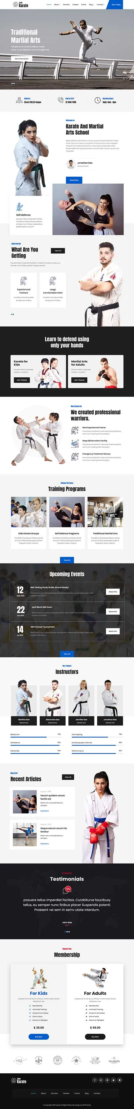 Sports blog WordPress Theme