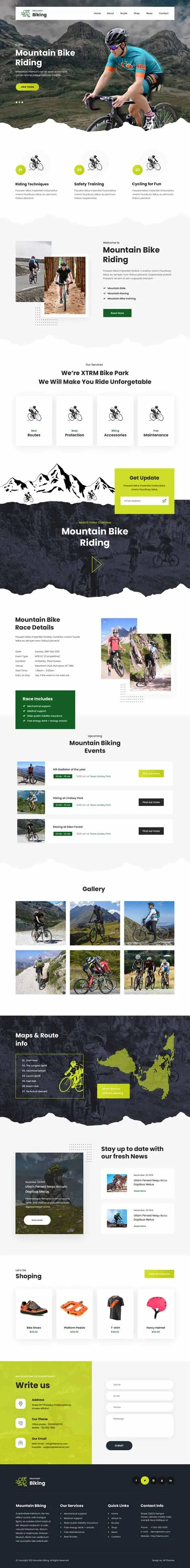 Sports Club WordPress Theme