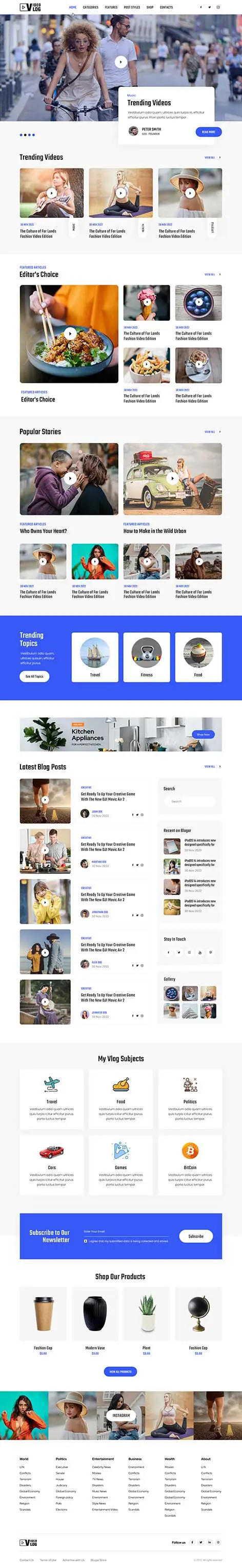 Squarespace Blog Template