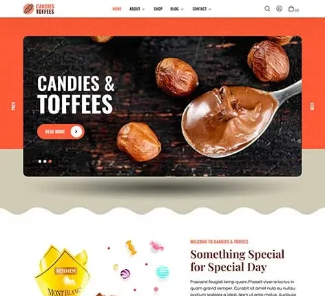 Sweets WordPress Theme Perfect for Dessert Shops & Bakeries