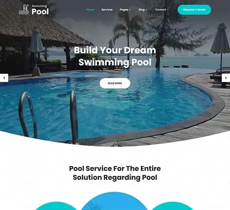 Swimming Academy WordPress Theme for Professional Swim School