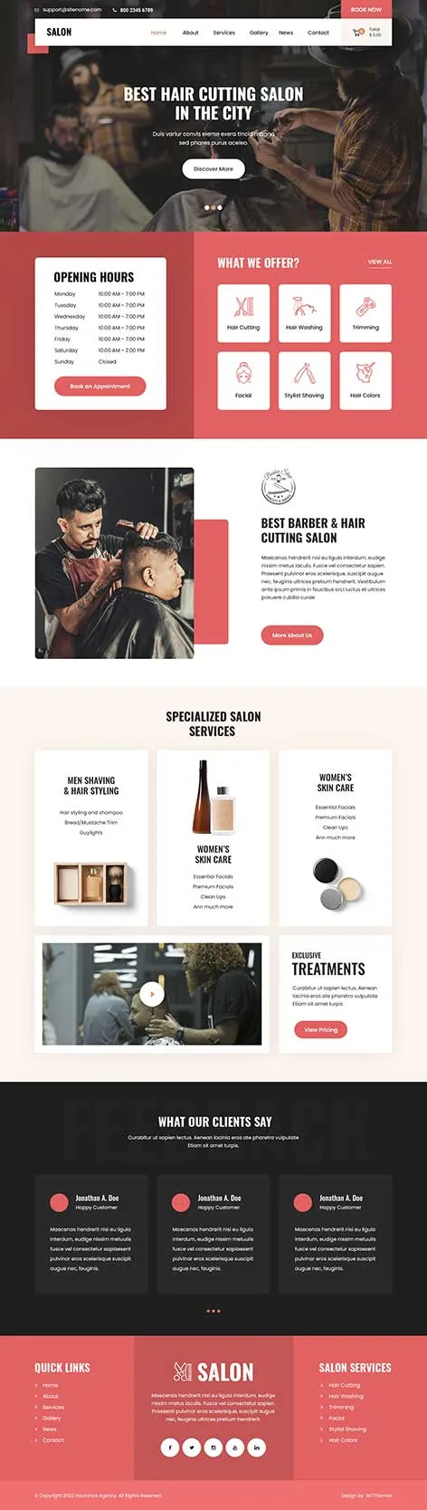 Tanning Salon WordPress Theme