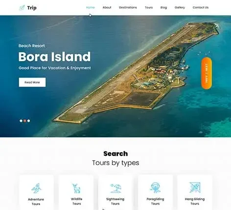 Travel Website Template