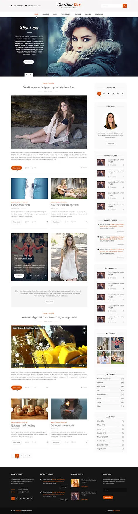 Typical WordPress Theme