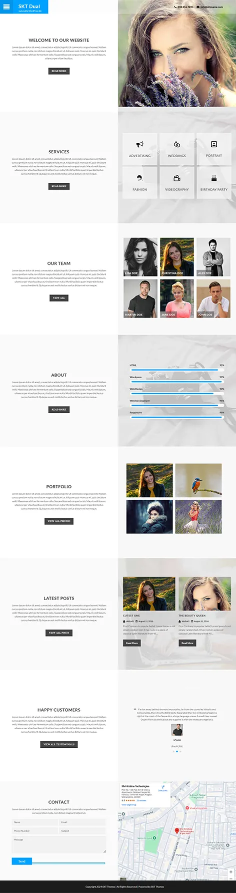Unusual Layout WordPress Theme