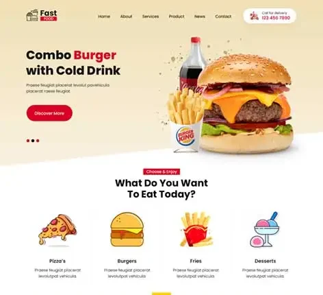 Vegetarian Restaurant WordPress Theme