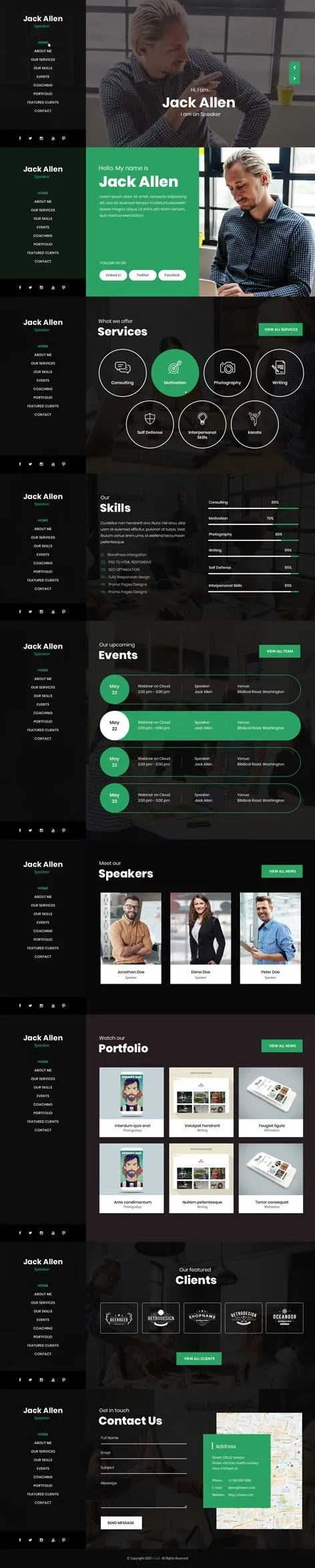 Vertical Menu WordPress Theme