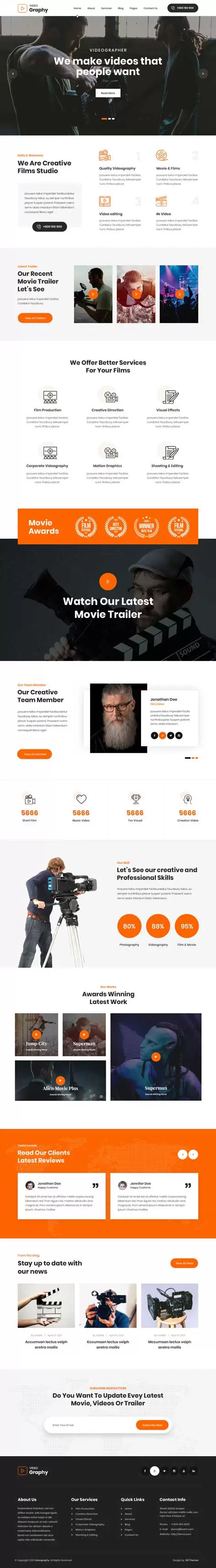 Video Background WordPress Theme
